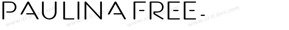 Paulina Free字体转换